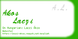 akos laczi business card
